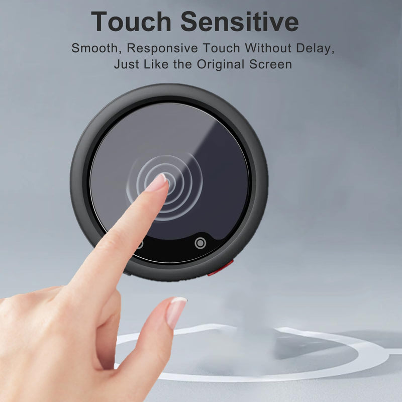 2Pack Screen Protector for Insta360 Mic Pro– 9H Tempered Glass Film,Anti-Scratch,Anti-Fingerprint,Bubble-Free,Shatterproof,Dustproof,Touch Sensitive,Easy Install 2