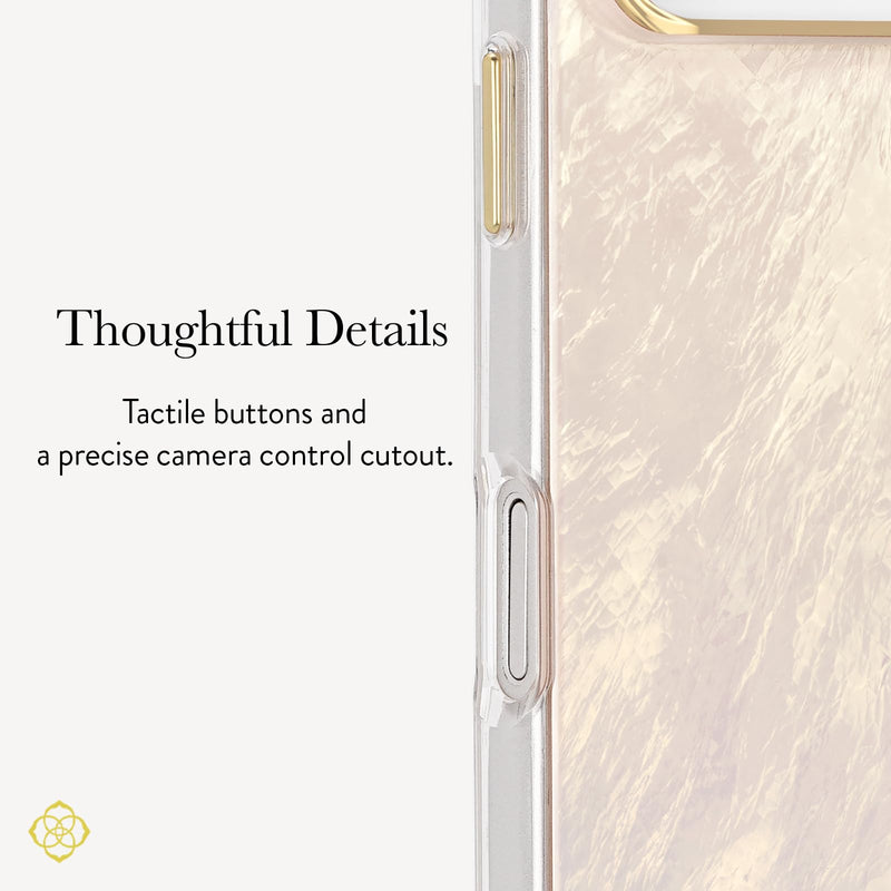 Kendra Scott iPhone 17 Pro Max Case - MagSafe Phone Case - Cream Pearl | Compatible with MagSafe - Lightweight Designer Case for iPhone 17 Pro Max with Anti-Scratch Coating & Mother-of-Pearl Finish