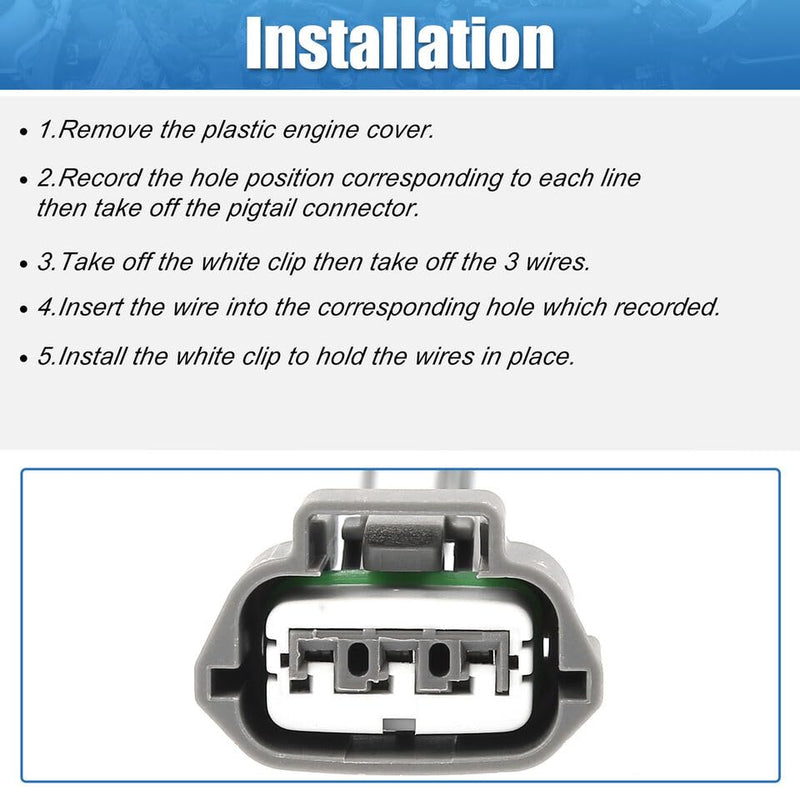 3 Wire 4 pcs Ignition Coil Connector Repair Harness Plug Wiring Pigtail for 350Z 370Z Altima Armada Cube Frontier Maxima Murano Pathfinder Quest Rogue Sentra Titan Versa Xterra 1990-2017# J48817102