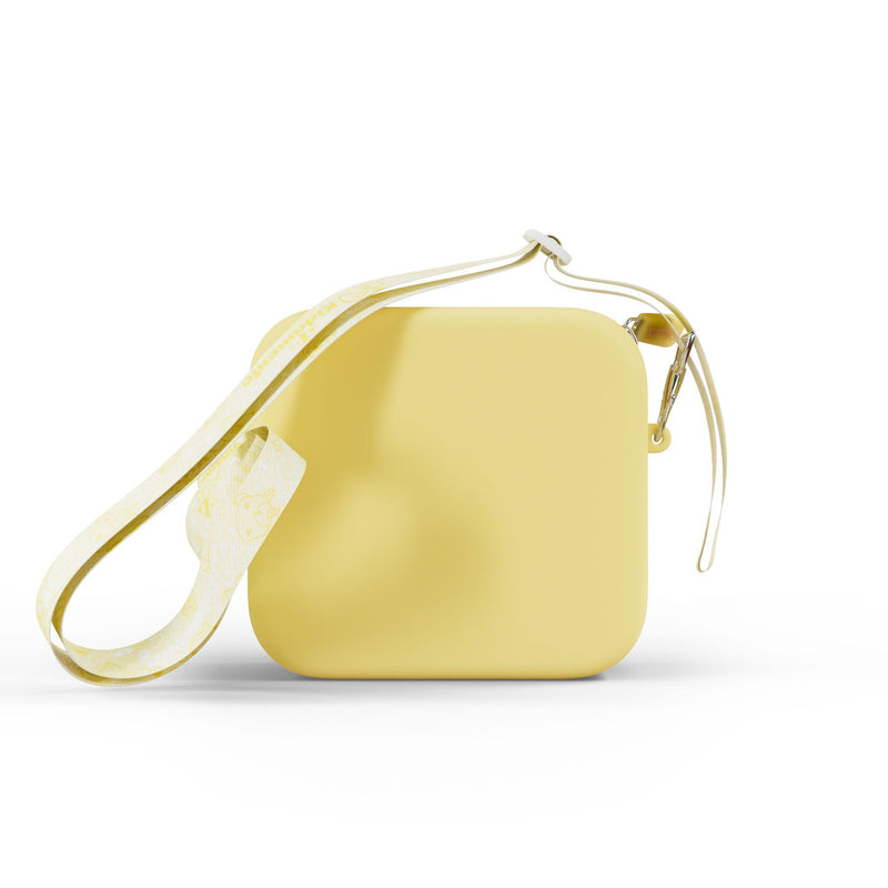 Kidamento kiimento Soft Silicone Camera Case - Durable and Adorably Stylish Bag - Promotes Comfort and Independence - Little Bee Yellow