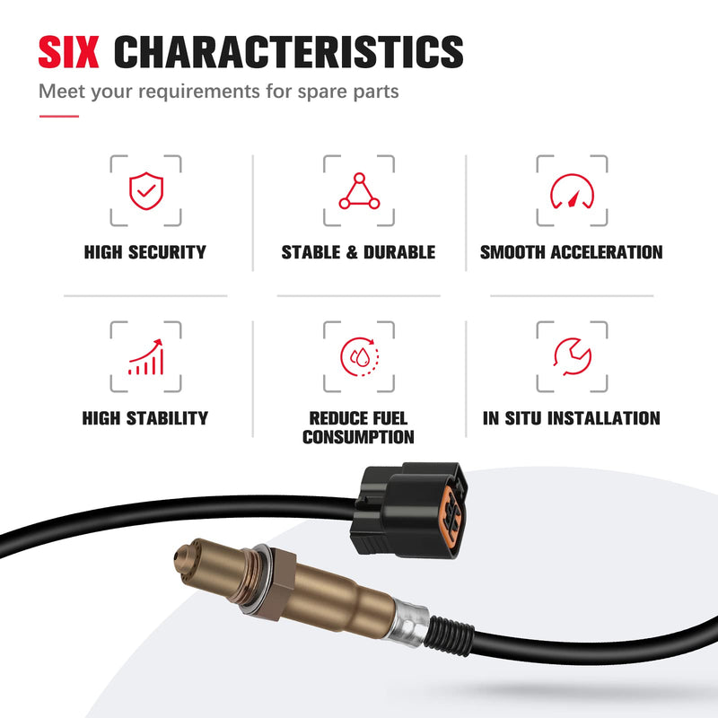 O2 Oxygen Sensor Upstream Downstream Compatible for Hyundai Elantra 2001-2012 for Hyundai Accent 2000-2011 SG1695 2PCS