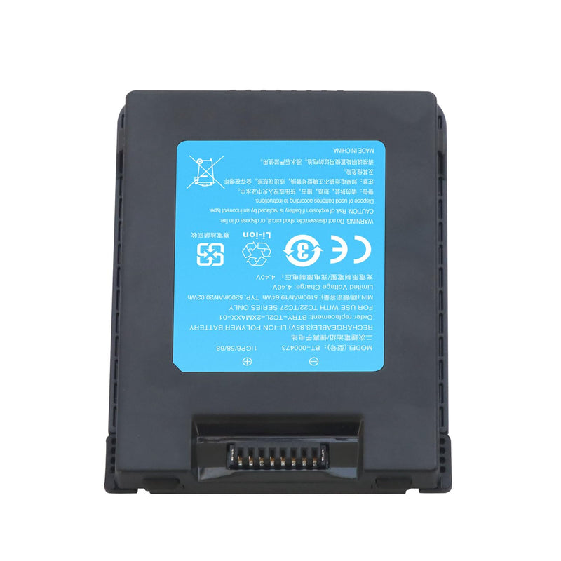 Replacement Battery for Zebra TC22 TC27 TC22R HC20 HC50 WLMT0 BT-000473 BT-000473-0020 BT-000473B BTRY-TC2L-2XMAXB-01(5200mAh)
