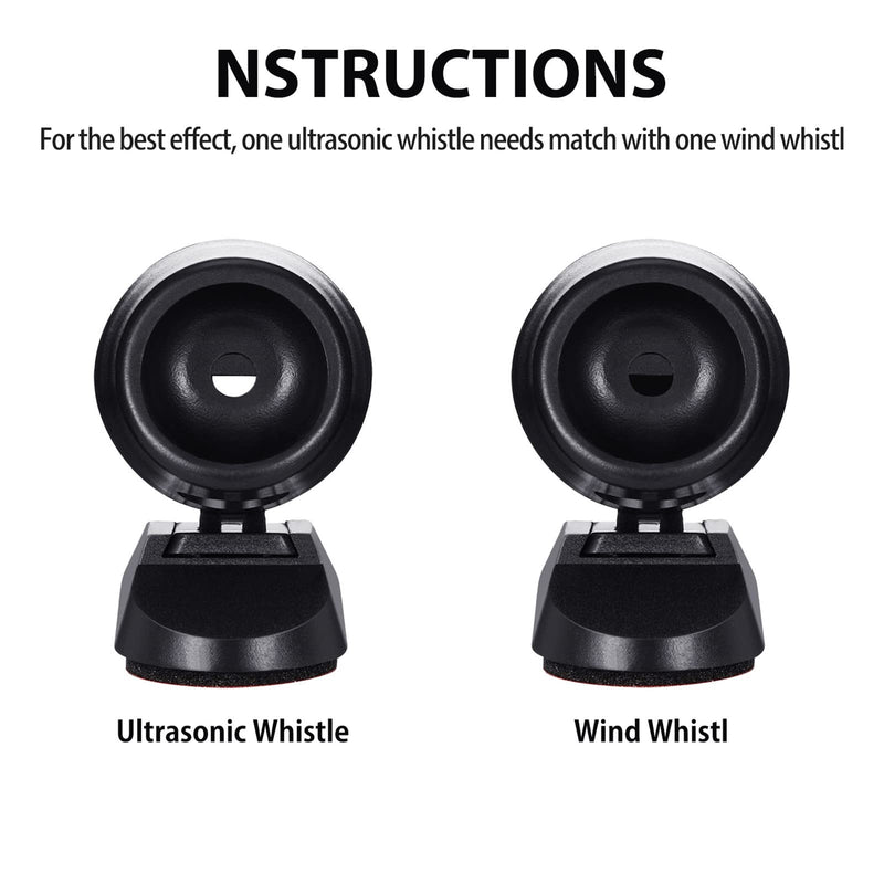 Frienda Deer Whistle 10 Pieces Save a Deer Whistles Avoids Collisions, Deer Whistles for Car Deer Warning Devices Animal Alert for Cars and Motorcycles (Black) Black