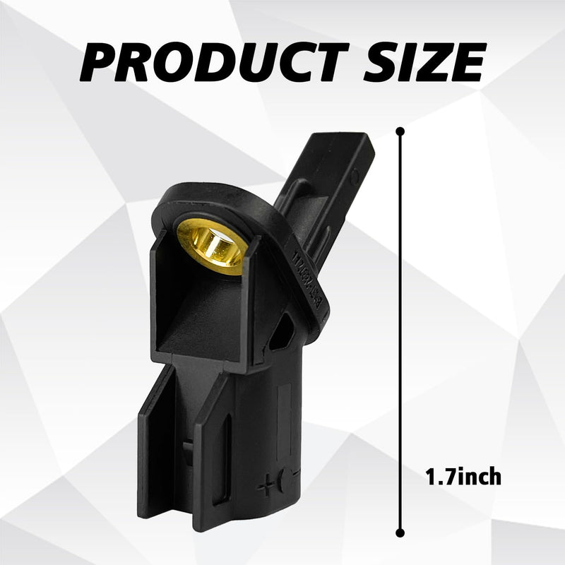 ABS Wheel Speed Sensor Front Left or Right Replaces OEM #8M5T2B372AA 3M5T2B372AB 3M5T2B372BA, Car Front ABS Speed Sensor Compatible with Ford Focus C-Max Escape 8M5T2B372AA Black 1