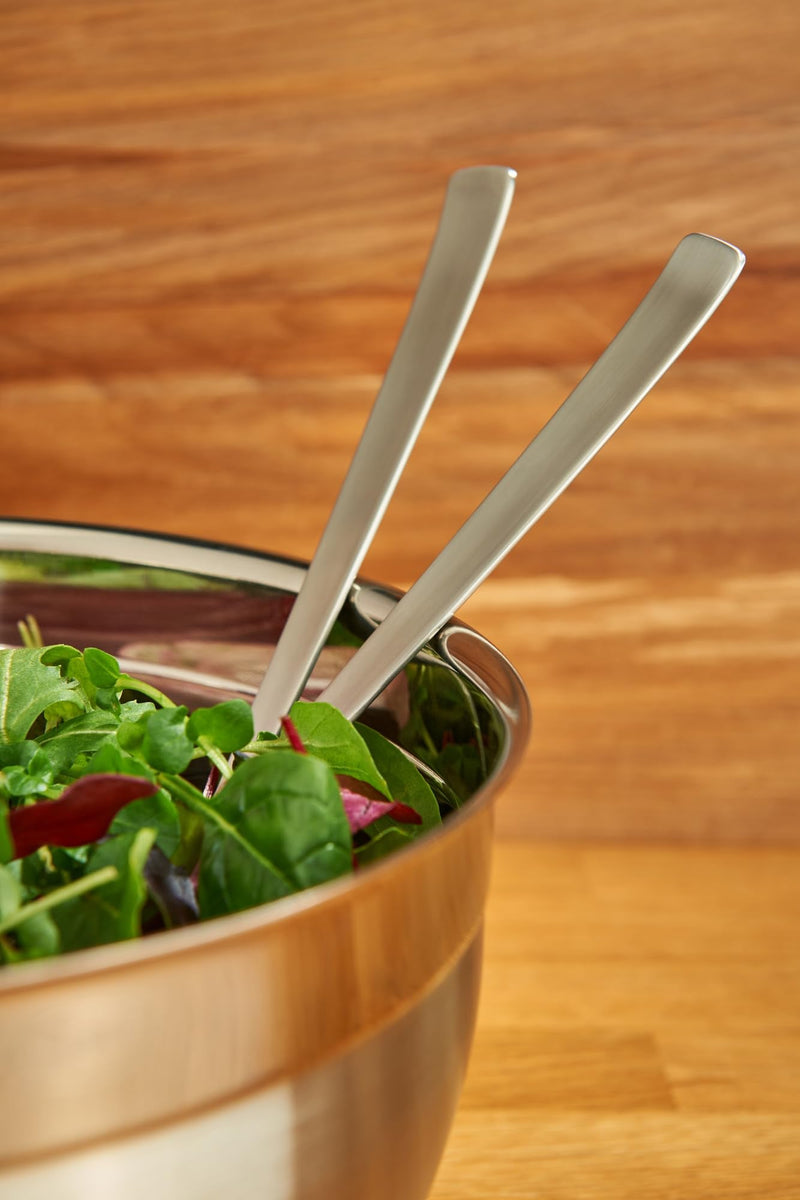 Rösle Stainless Steel Salad Serving Utensils, Stainless Fork Set