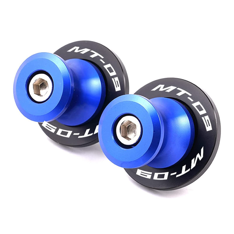 Fit For YAMAHA MT09 SP 2025 Tracer mt 09 2024 FZ09 2014-2021 2022 2023 MT-09 2021 MT09 accessories 6MM Motorcycle CNC Swingarm Spools Slider Stand Screws (Blue) Blue
