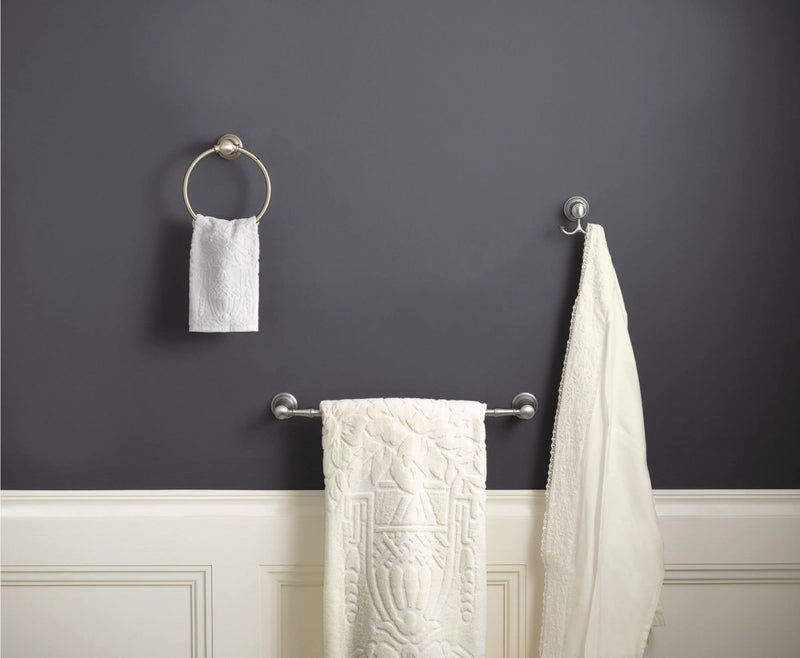 Moen YB8486CH Weymouth Bathroom Hand Towel Ring, Chrome 6.5 x 3.15 x 7.29 inches