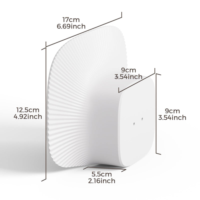 Eufy Rain Cover Sun & Rain Shield Cover Compatible with Eufy SoloCam S340, Anti-UV Heavy Duty ABS Weatherproof Protector Case for Solar Wireless Security Camera (Cover Only, No Camera) (White)