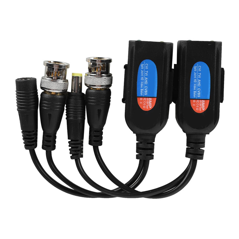Analog to IP Camera Converter - Video Balun Passive CCTV Power Audio Transceiver With Power Indicator for HDCVI HDTVI AHD Analog