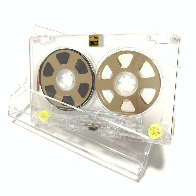 Reel to Reel Blank Audio Cassette Tape for Music Recording - Normal Bias Low Noise - 48 Minutes - Transparent Acrylic [ 5 Pack Blind Box Includes 5 of 54 Styles Tapes ] 5 Packs Blind Box