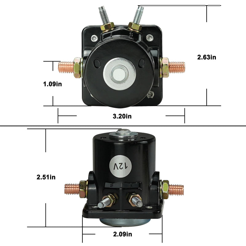 Starter Solenoid Compatible with Mer-cury Ma-Rine John-Son OMC Evin-Rude Outboard 25661 25661-1 8761053 895857 8976545 508905 18-5836 SW661 383622 185808 0395419 582708 586180 47886 47886T SMR6003