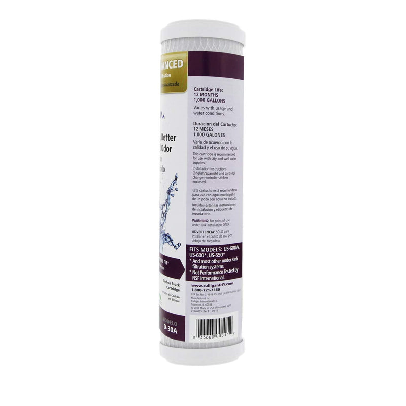 Culligan Level 2 Drinking Water Replacement Cartridge 1 Count (Pack of 1)