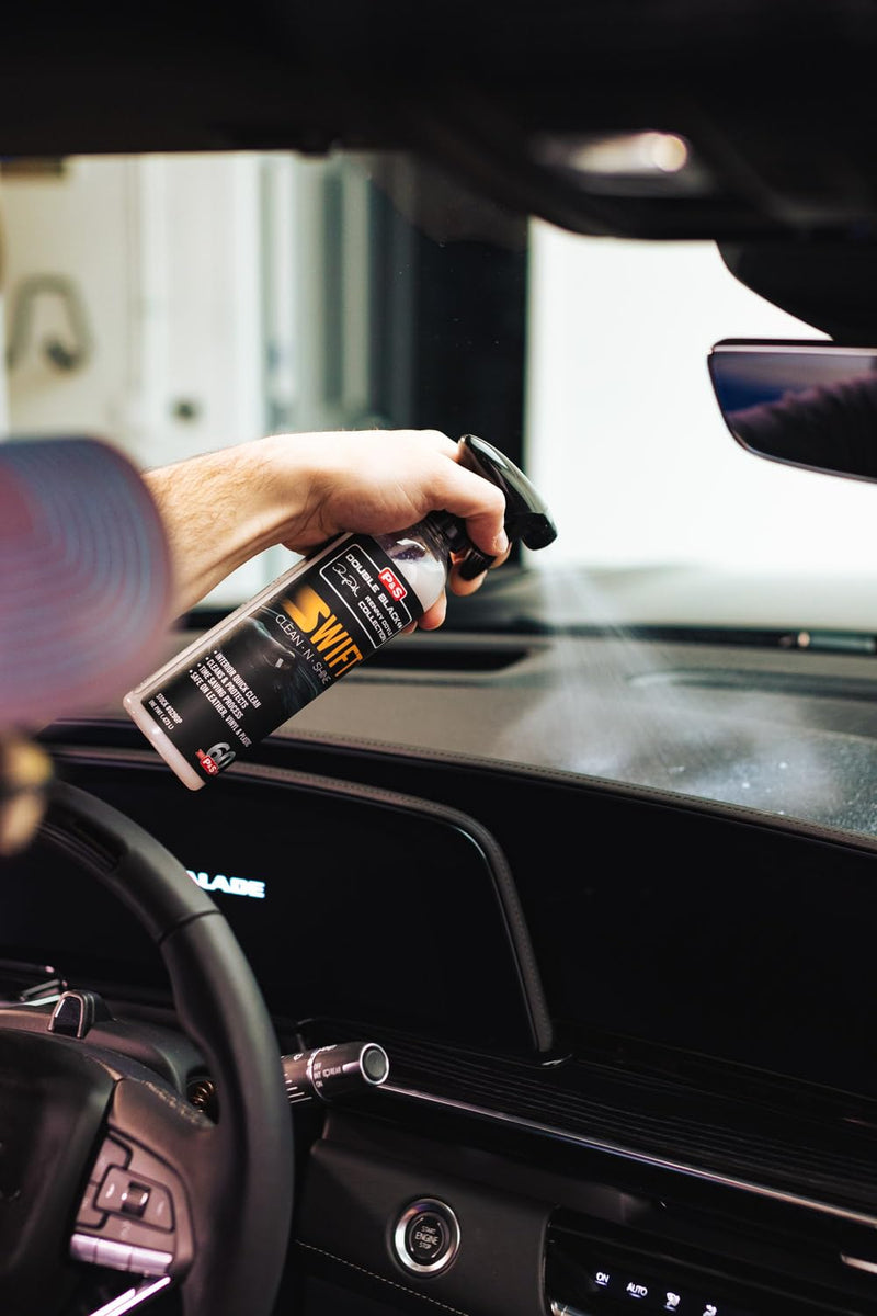 P & S Professional Detail Products Swift Clean & Shine - Interior Cleaner & Protectant for Leather, Vinyl, Plastic - Cleans, Conditions & Leaves a Satin Finish - Fresh Scent - 16 oz Spray 16 Ounce (Pack of 1)