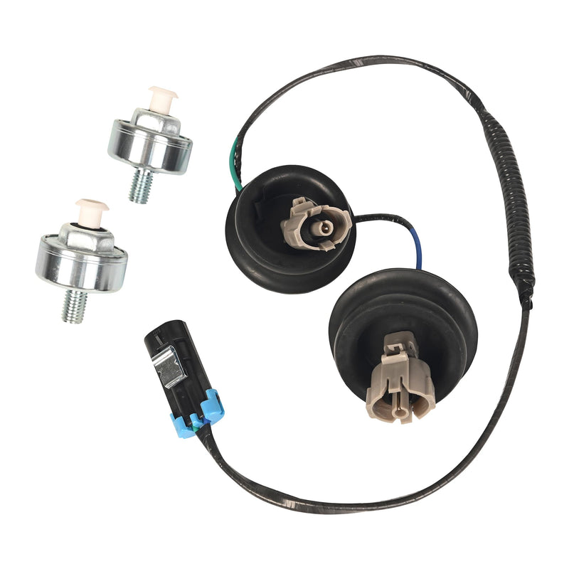 RLP Knock Sensor Kit with Wiring Harness Compatible with Chevy Camaro Corvette Express Silverado 1500 2500 3500 Suburban Tahoe GMC Sierra 1500 2500 3500 Yukon Replaces 12601822 12589867 917-033