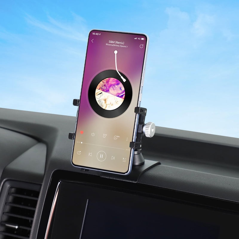 Aunginsy Car Phone Mount Compatible with Nissan Frontier 2022-2024 Center Console Phone Holder Dash Panel Mobile Phone Bracket Universal Cell Phone Navigation Stand Fit All Smart Phones Accessories Style C