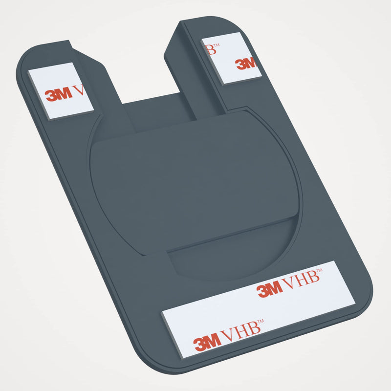 Aesthetic Portable Computer Mounted External Hard Drive and Hub Holder to Organize Laptop Workspace and Declutter Cable with Lock System (1 DriveSlide (Gray)) 1 DriveSlide (Gray)