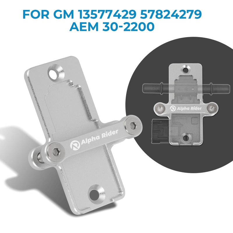 Motoparty Billet Flex Fuel Sensor Mount/Bracket for GM 13577429 57824279 Ethanol Bracket AEM 30-2200