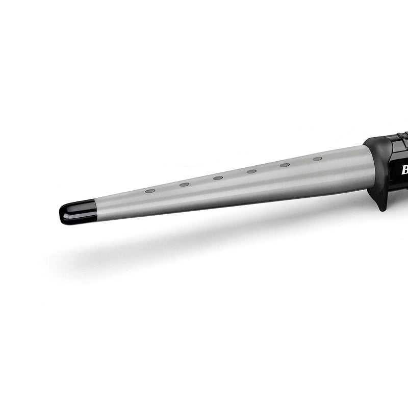 BaByliss Hydro-Fusion 4-in-1 Hair Dryer Brush, 1000W, Air Styler, Dry, Smooth, Volume & Ceramic Curling Wand Pro, Flawless Curls, 13-25 mm conical Barrel, wrap Control, Variable Heat