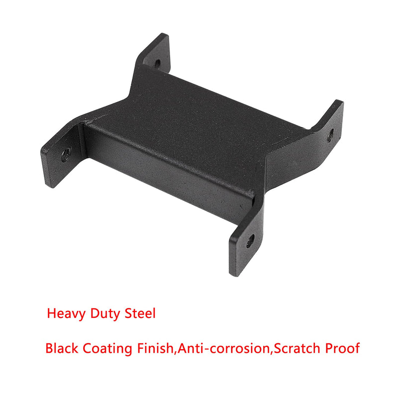 2 PCS Heavy Duty Antenna Mount Clamp, Wall Mount Antenna Mast Clamp V Jaw Bracket, TV Antenna Mounting Hardware for TV CB Ham Outside Home Antenna Double Pipe-Mounting, WiFi, Metal Black