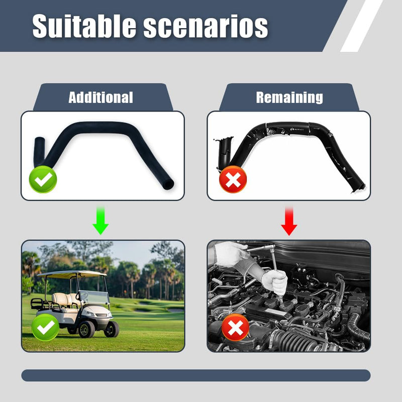 PVC Air Intake Hose Replacement for EZGO TXT Medalist Golf Cart, 72151G01 (1-Pack)