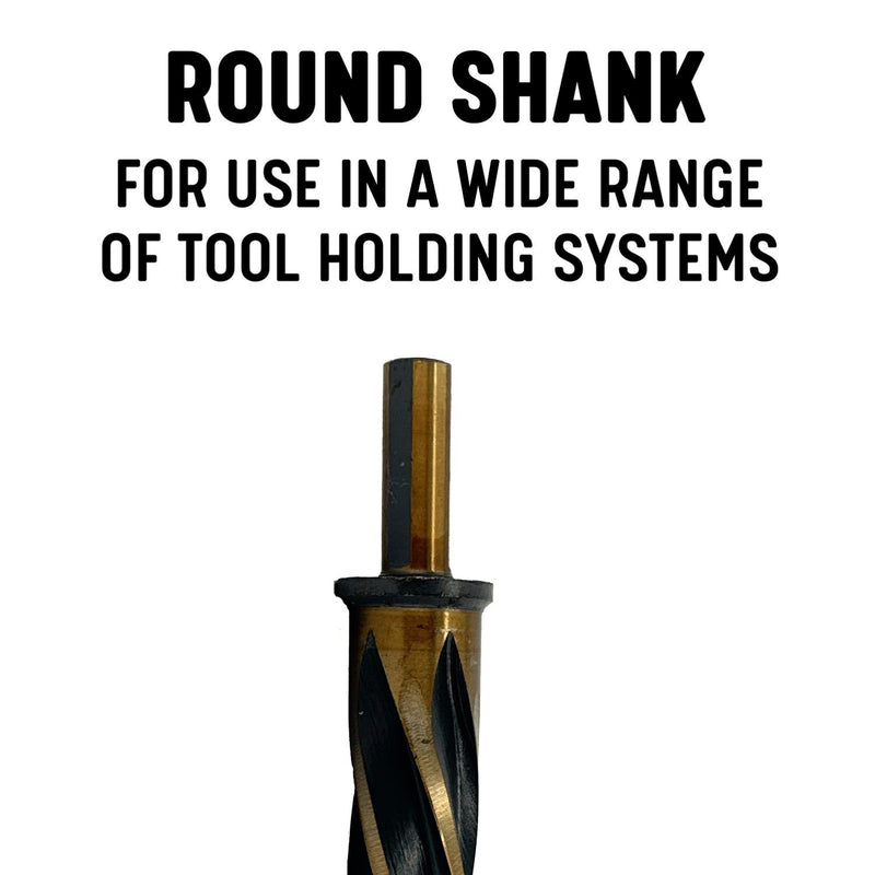 Drill America 3/8" Bridge/Construction Reamer, Black and Gold Finish, KFD Series 3/8 in