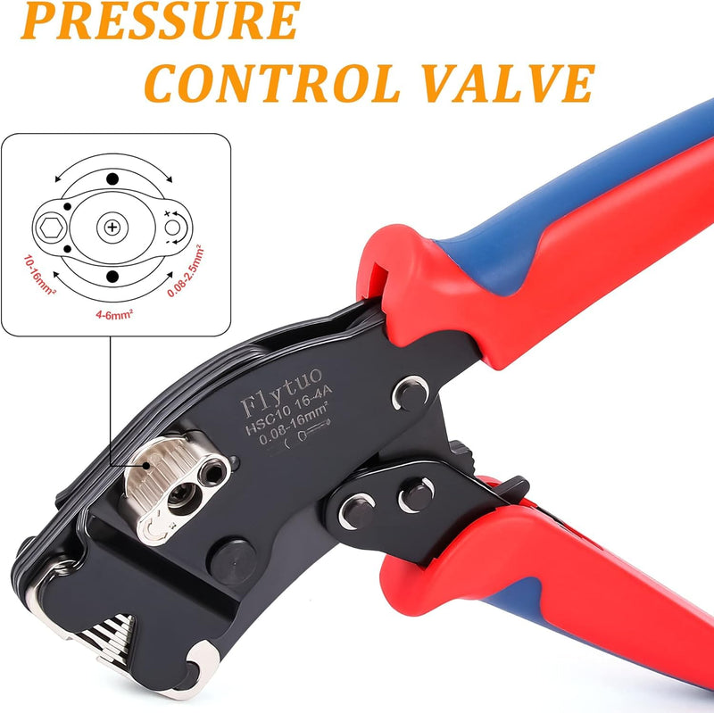 [AUSTRALIA] - Front Loading Ferrule Crimp Tool and Ferrule Crimper Works for End Sleeves Ferrules and Wire End Terminals from AWG 30-5 HSC10 16-4A