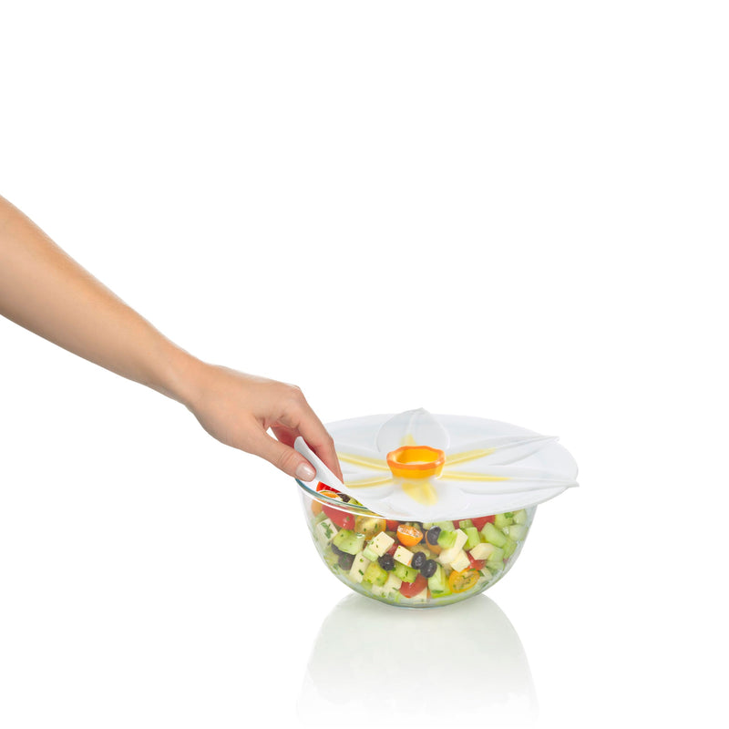 Charles Viancin Silicone Lids - Daffodil Silicone Bowl Covers/Airtight Pan Lid (9 Inch) 9 Inch