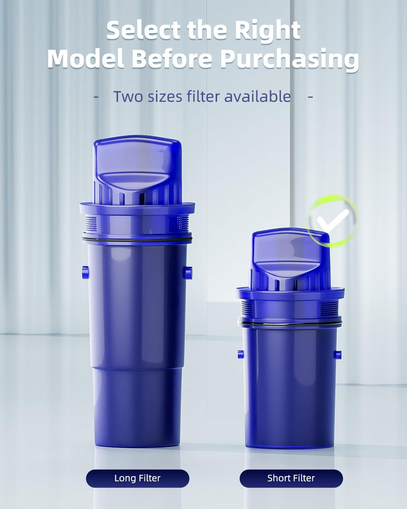 CRF950Z Water Filter Replacement for All PUR Plus Pitcher and Dispenser | Fit for PPF951K, PPF900Z, PPT700W, CR-1100C, Effectively Reducing Lead, Chromium, 4 Pack, By DESENRUIS