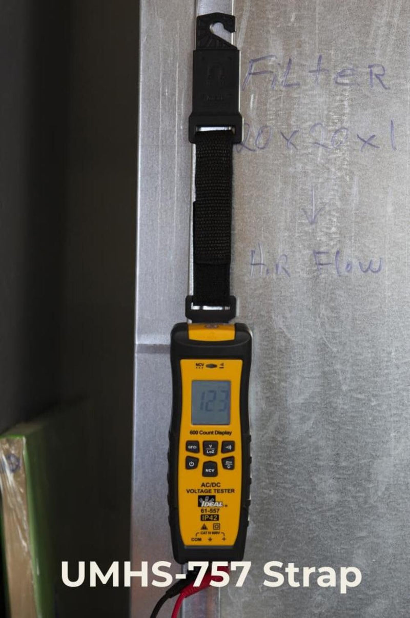 Ideal Electrical Universal Magnetic Hanging Strap - Compatible with Many of IDEAL's Testers Including Multimeters and Clamp Meters (UMHS-757)
