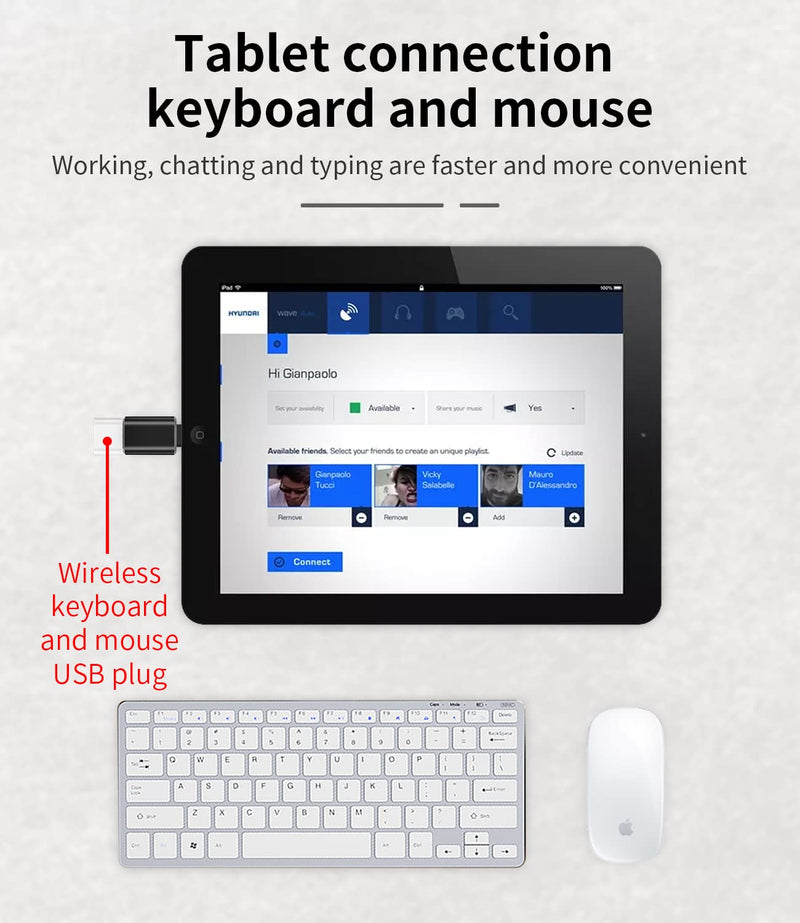 Lightning USB Adapter for Apple for iPhone 14 13 12 11 Pro Max 7 8 Plus X SE XS XR for iPad Air OTG USB Port USB Stick Photo Transfer SD Card Reader Mouse Accessories Portable Travel Daily