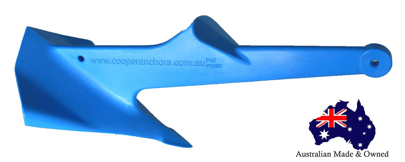 COOPER ANCHOR 1Kg/2.2lb - Nylon - PWC Anchor Jetski Anchor and Boat Anchor to 3.5m/12ft
