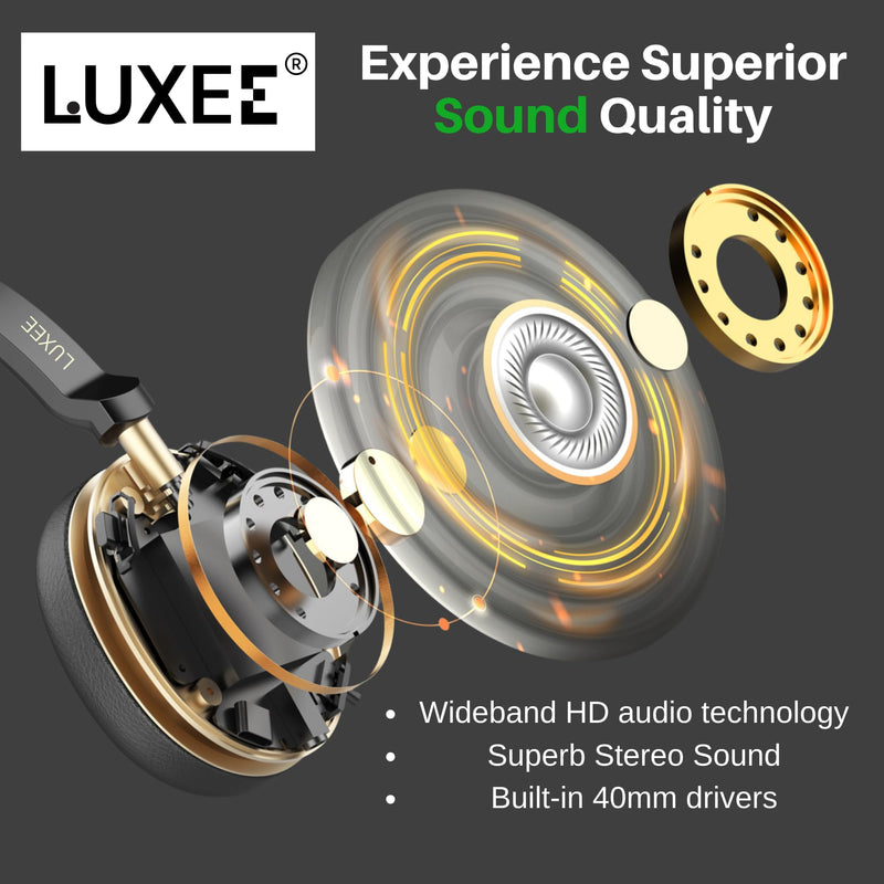 LUXEE Bluetooth Wireless Headset with Microphone for Work - Single Ear Computer Headset with USB Dongle & Charging Base, Noise Canceling Office Headset for Laptop, Zoom, Audifonos con Microfono