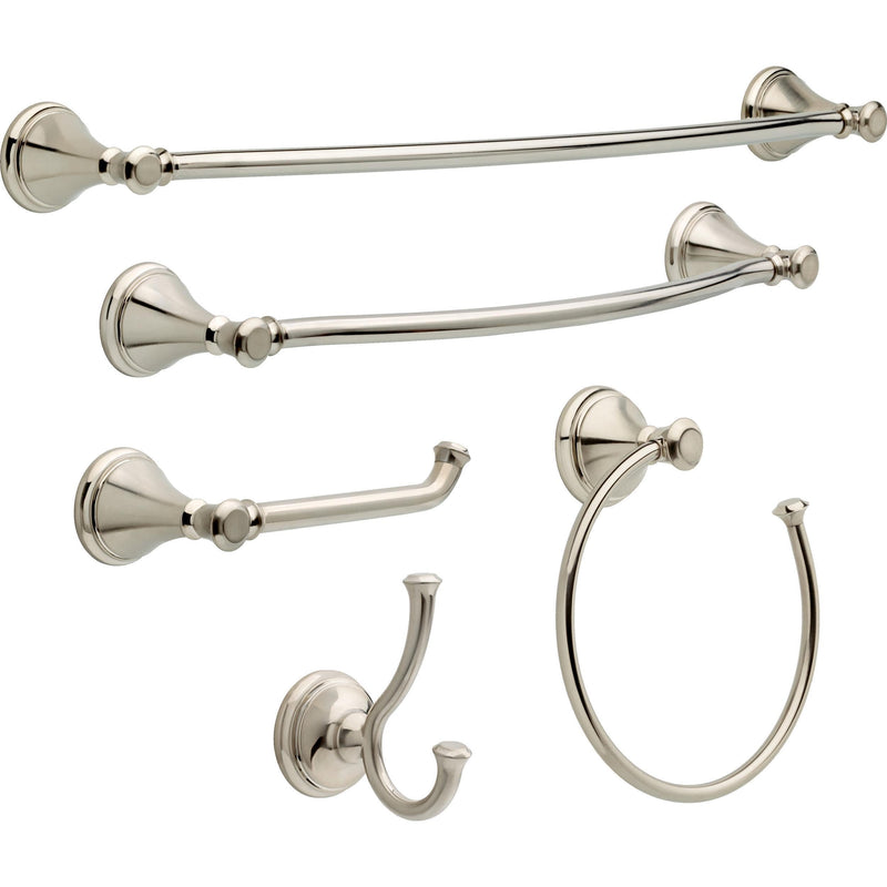 Delta Double Towel Hook for Bathroom or Kitchen| Brilliance Stainless Steel | Cassidy Accessories 3.88 x 2.50 x 3.88 Inches
