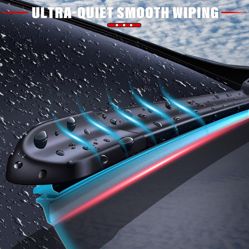 Windshield Wiper Blades Replacement for Subaru Forester 2019 2020 2021 2022 2023 2024 Original Factory Quality Front Rear Wipers Blade Set for My Car - 26" 17" 14" (Pack of 3) 26"+17"+14"