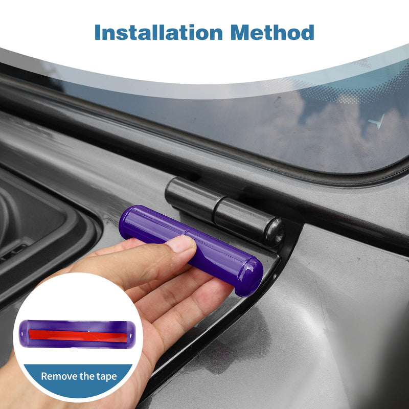 for Jeep JL Windshield Hinge Trim Cover for Jeep Wrangler JL JLU Gladiator JT 2018-Present Purple Exterior Accessories 2pcs