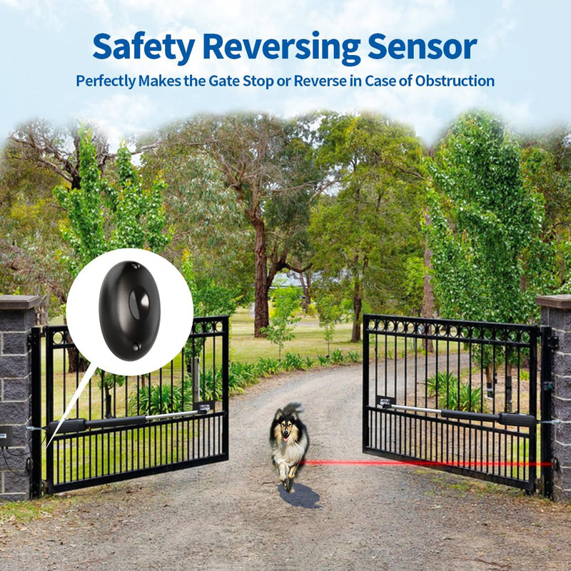 TOPENS TC102 Safety Photocell Infrared Beam Sensor Photoelectric Motion Detector for Automatic Swing Sliding Gate Openers Garage Door Openers Access Control Security Alarm Systems Indoor Outdoor Use