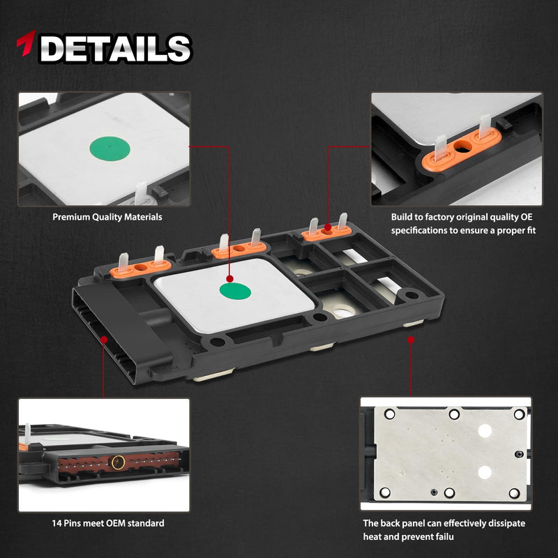 10469470 Ignition Control Module Compatible with Buick Chevy Chevrolet Pontiac Oldsmobile Allure Lacrosse Achieva Lucerne 3.8L V6 Replace# LX364 LX364T 10494012 D1977A D1940A 12617924 10475225