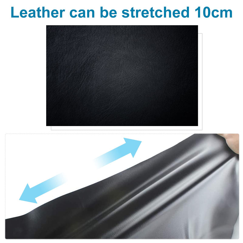 MOTOBA Elastic Leather Motorcycle Seat Cover, Universal Motorcycle Flexible Seat Protector DIY with Thumbscrew 100 x 70 cm/39.37 x 27.56 inch