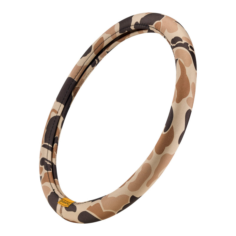 Browning Steering Wheel Covers for Car, Truck, and SUV, Durable Steering Wheel Cover Protection, Arms Co. (Tan Duck Camo) Arms Co. (Tan Duck Camo)