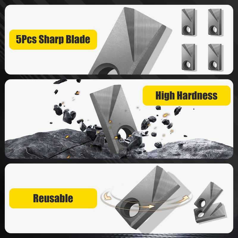 Wire Stripper for Drill - 2026 Upgraded Electric Wire Stripping and Twisting Tool for AWG 14-12-10-8-6, Wire Stripper Tool for Power Drill, Nut Twister Stripping with 5 Pcs Blade 8Pcs+5 Blade