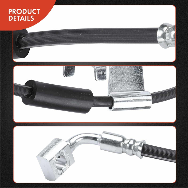 A-Premium Front Driver Brake Hydraulic Hose Compatible with Chevy, GMC and Cadillac Models - Silverado 1500, Sierra 1500, Tahoe, Yukon(XL), Suburban, Escalade, Avalanche, Escalade ESV, Escalade EXT