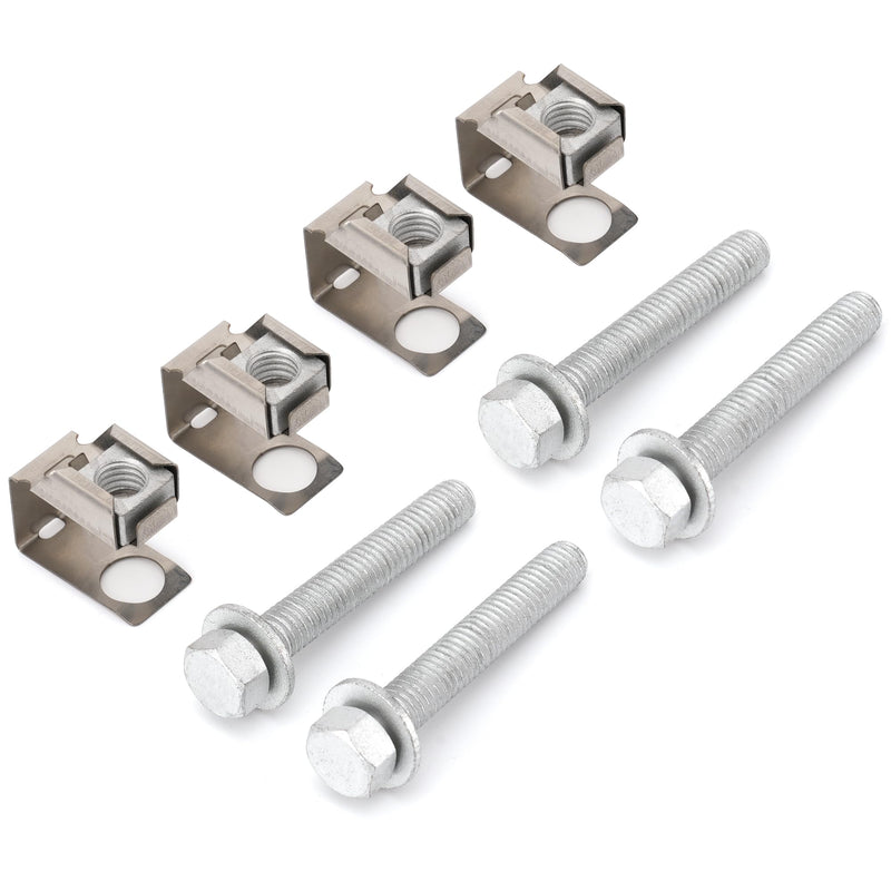 Set of 4 Exhaust Manifold Flange Bolts U Nuts Hardware Kit 03442 for Dodge Dakota 2004-2010 for Ram 1500 2011-2024 for Jeep Wrangler 2007-2012 6036734AA 6036684AA
