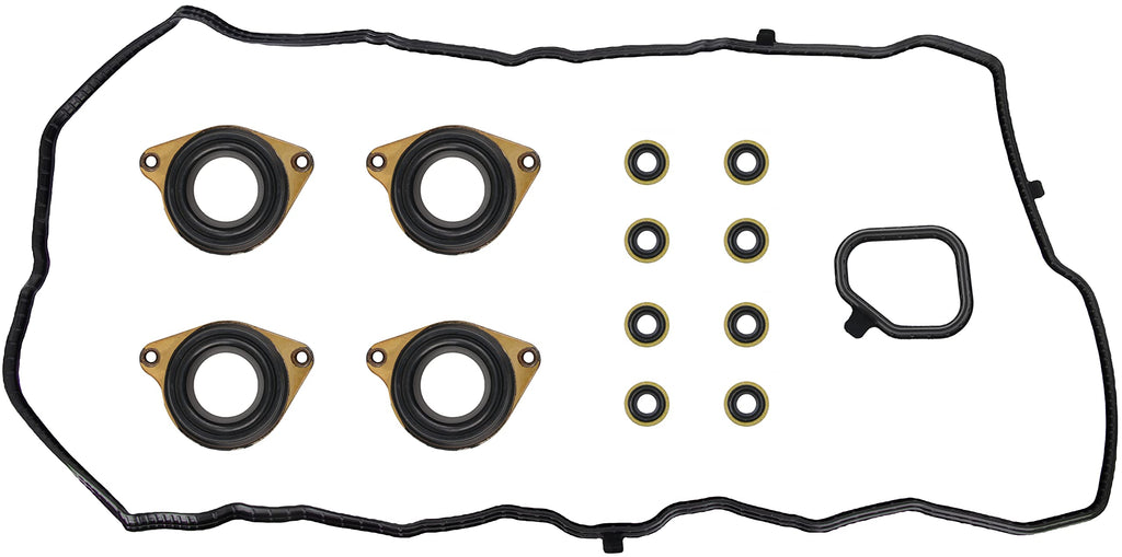 Engine Valve Cover Gasket Set for Honda Accord 2.4L K24, EX, EX-L, LX, LX-S, Coupe, Sedan, Sport Sedan, 2-Door, 4-Door, 2013, 2014, 2015, 2016, 2017, Replace 12030-5A2-A01