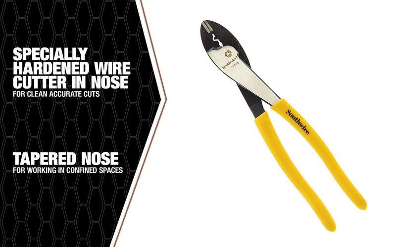 Southwire TCC9D 9-Inch Terminal Crimper/Cutter with Dipped Handles One Size