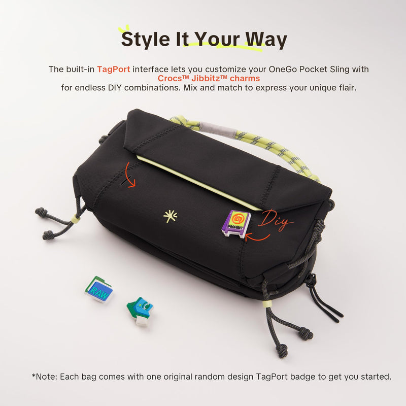 PGYTECH OneGo Pocket Sling for DJI Osmo Pocket 4/3/Xtra Muse/Luna Ultra | Portable Splashproof Everyday Carry Case w Detachable Strap, 2L, 3-Layer Crossbody Carrying Bag for Daily & Travel Mist White