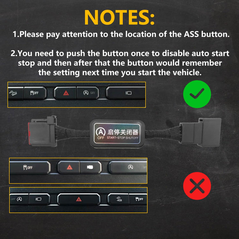 Auto Start Stop Eliminator for 2015-2020 Ford F-150, Engine Start-Stop System Bypass, Automatic Stop-Start Canceller, Auto Shutoff Cable Harness