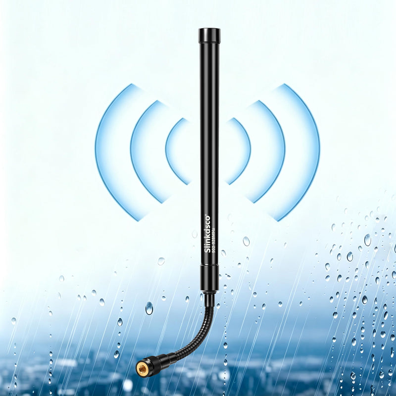 Waterproof Long Range Meshtastic 915MHz LoRa Flexible Gooseneck SMA Antenna | for ESP32 LoRa Heltec V3 V4 RAK Development Board and Wio Tracker L1 Pro SenseCAP Solar Meshtastic Node, Slinkdsco