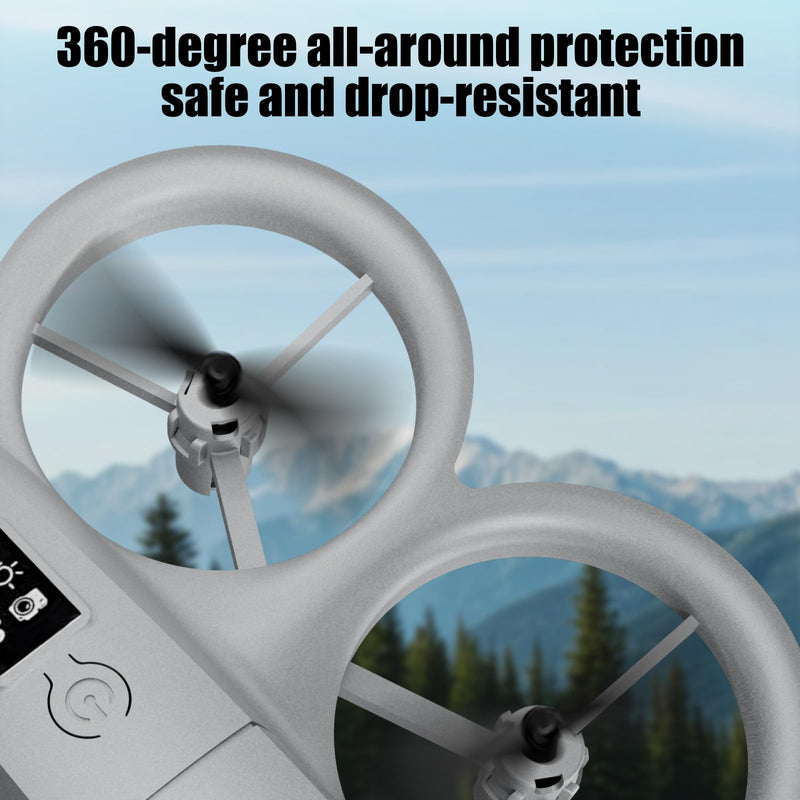 Camera Drone, 1080P HD Quadcopter for Beginners | One Key Takeoff/Landing, Altitude Hold, Headless Mode, 3D Flips, Trajectory Flight, 3 Speed Modes Gray