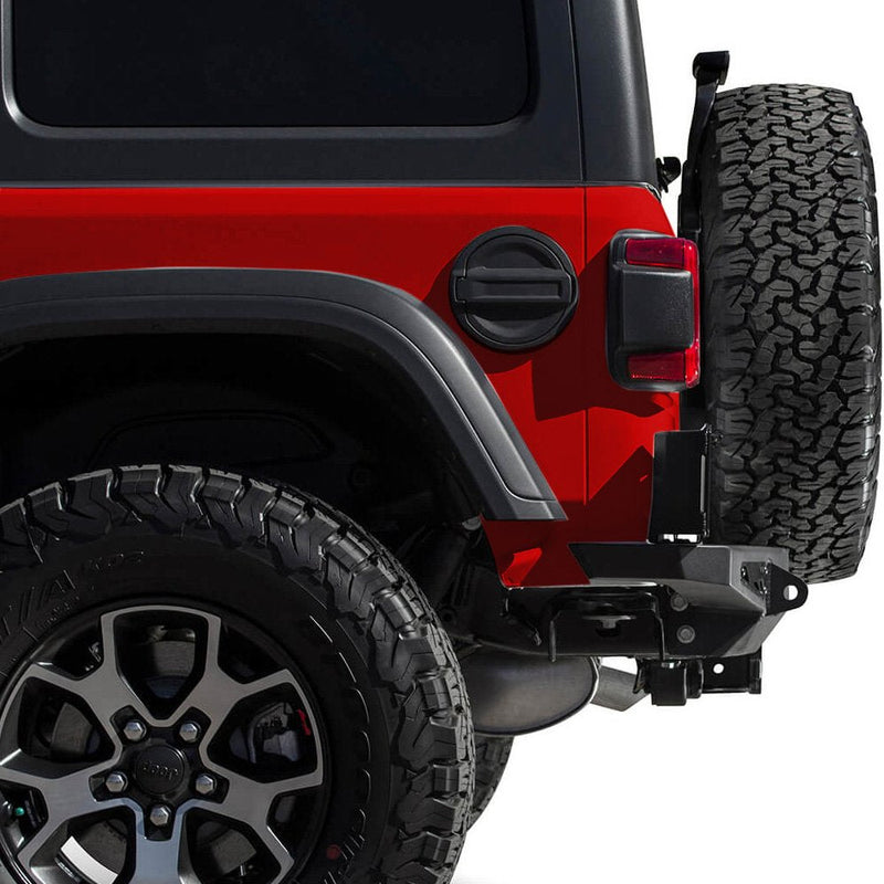 Gas Cap Fuel Door Gas Tank Cover for Jeep Wrangler JL 2018 2019 2020 2021 2022 2023 2024 Sport Rubicon Sahara & Unlimited 2-Door 4-Door