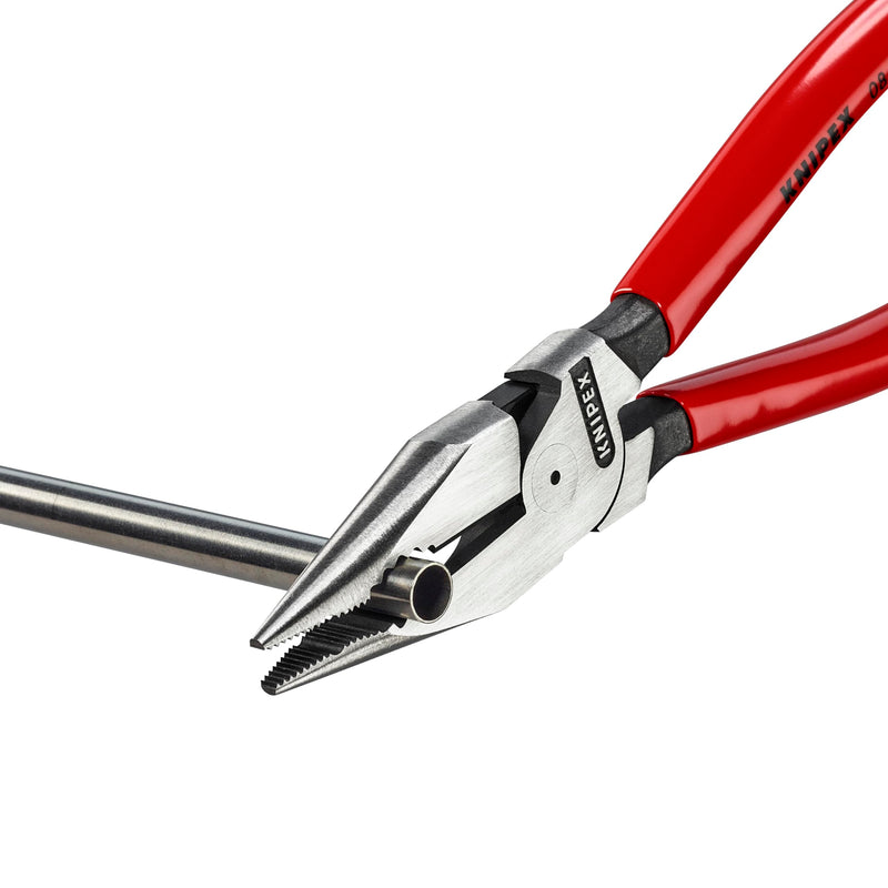 KNIPEX Tools 08 21 185 Needle-Nose Combination Pliers, 7-1/4" | bike-hand-tools Plastic Dipped Handles